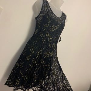 Gold and Black Lace Sundress